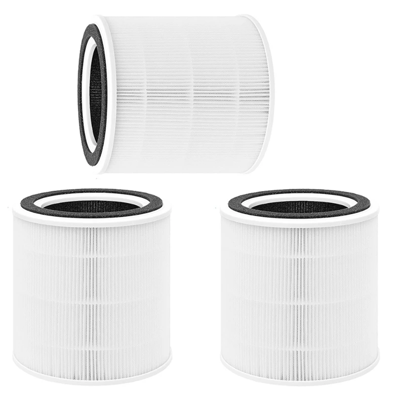 

3PCS Replacement Filters For Taotronics TT-AP005 Air Purifier, H13 True HEPA And Activated Carbon Filter Replacement Parts