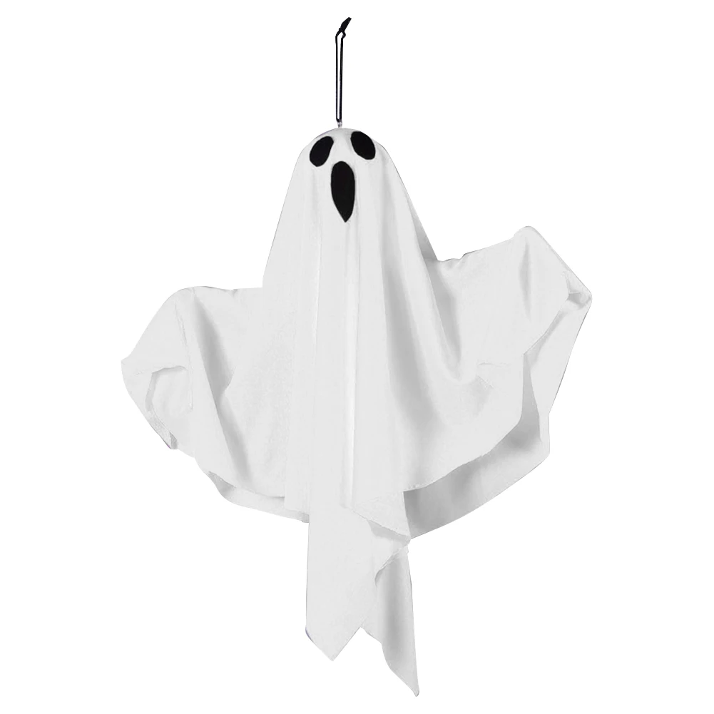 Spooky Ghost Halloween Decor IP65 Waterproof Horror Decoration Light Glowing Door Hanging Ghost for Halloween Garden Home Decor