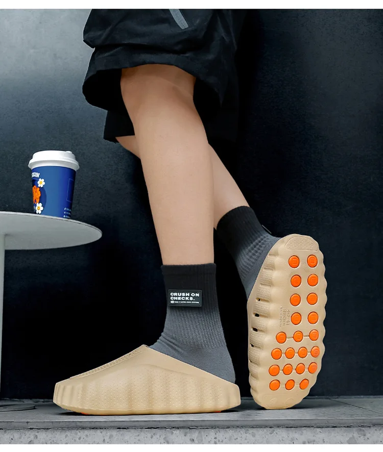 Herren-Massage-Hausschuhe, Indoor- und Outdoor-Sandalen, Strand-Sandalen, bequeme, weiche Pantoletten, Clogs, Freizeitschuhe, Herren- und Damenschuhe, Hausschuhe für den Sommer. – Detail 7