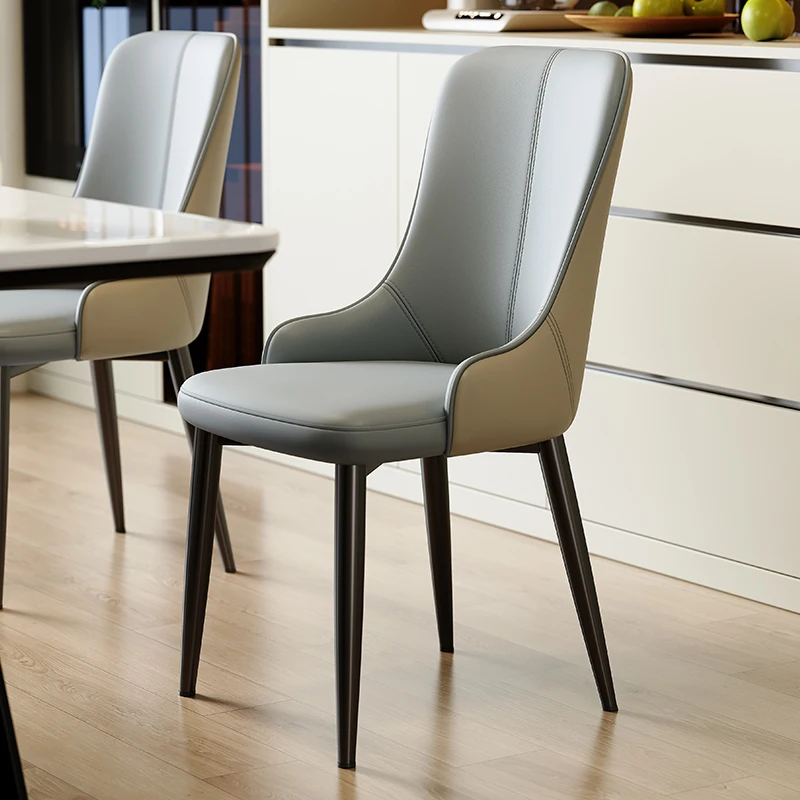 Dining chair household light luxury high-end Italian minimalist island restaurant hotel backrest book table chair 2024 new chair