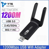 1200Mbps Wireless USB Wifi Adapter Dual Band 5GHz 2.4Ghz 802.11AC RTL8812BU Wifi Antenna Dongle Network Card For Laptop Desktop