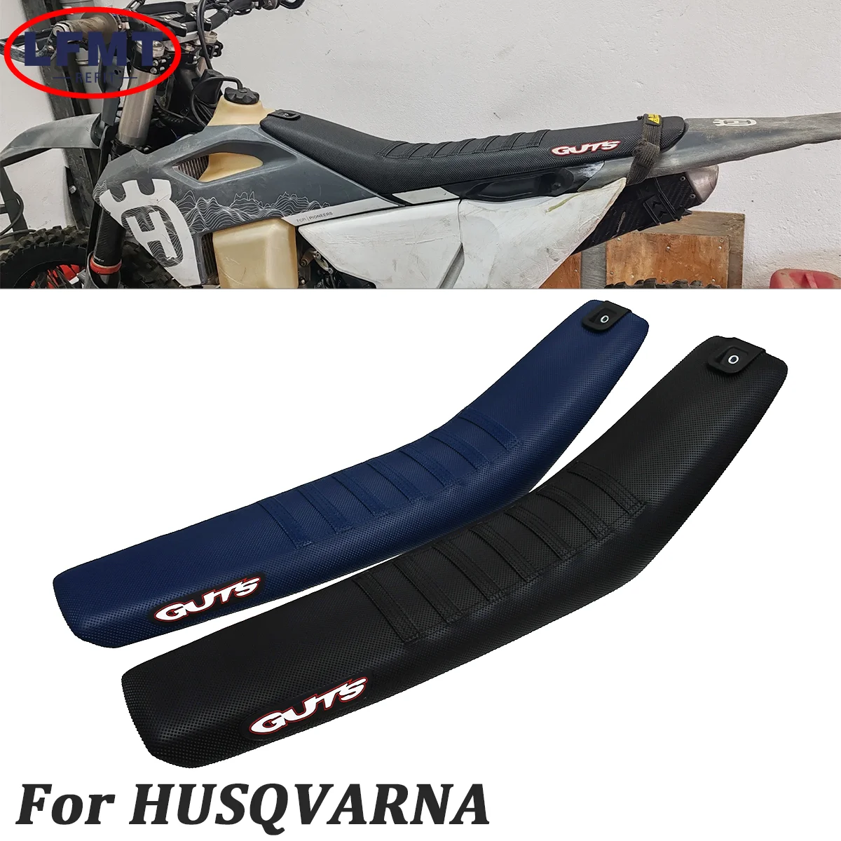 

Dirt Bike Motorcycle Seat Cushion 30mm Lower Than Original Height Pit Bike Saddle For 2023-2024 HUSQVARNA FC FE FX