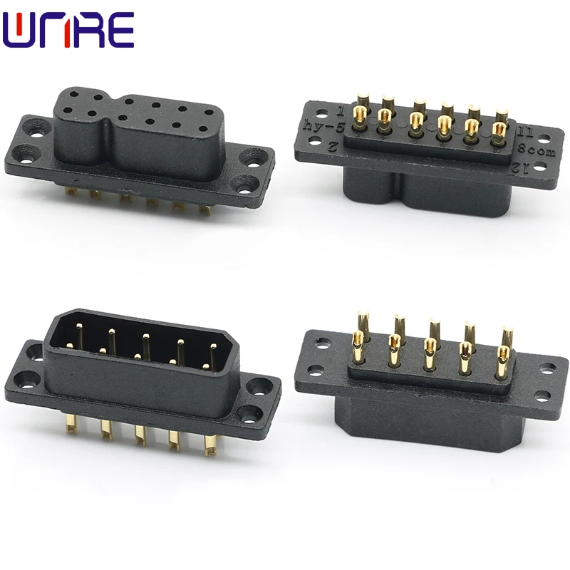 HY-AF10P Wing Connection Socket 5A500V Copper Core Signal Pin Power Interface Male Female Terminals Heat-resistant Connector