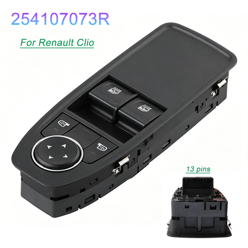 

Кнопка управления стеклоподъемником для Renault Clio Master, левая сторона водителя, электрический привод, запчасть 254107073R