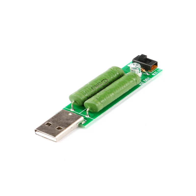 USB Charging Current Detection Load Testing Instrument 2A/1A with Toggle Switch Discharge Aging Resistance for Electronics