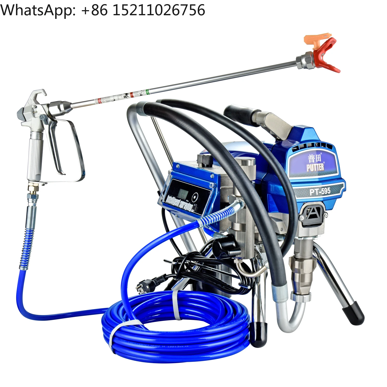Complete Accessories PT595 1500w 2.5L Electric Airless Paint Sprayer for Decoration Putty Spraying Machine