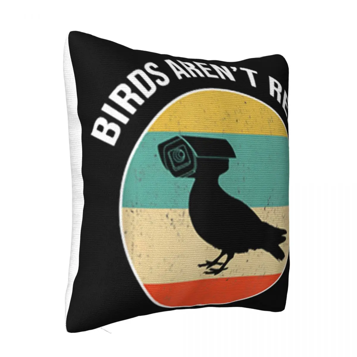 Birds Arent Real Vintage 3D Top Movie Best Selling Great Quality More Colors Middle Aged Spring Cartoon Pillow Case