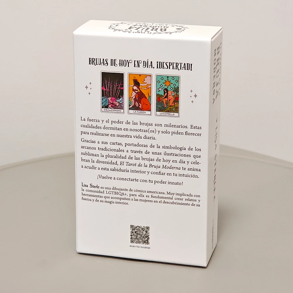 سطح التارو الساحرة الحديث 10.3*6 سنتيمتر باللغة الإسبانية 78 قطعة بطاقات التارو تتجمع بين الهيئات المتنوعة ، أزياء ما يصل إلى الدقيقة #1