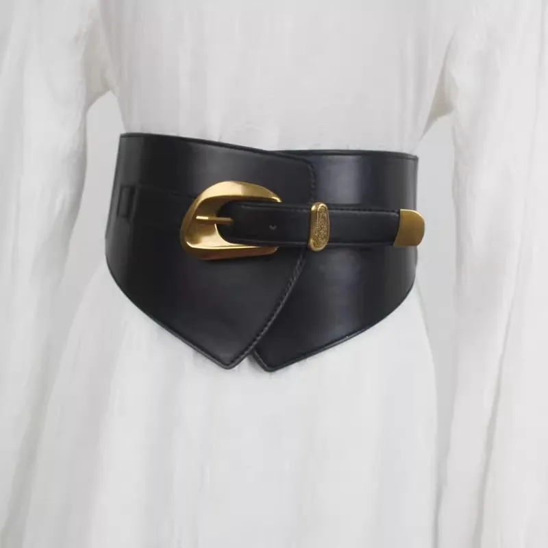 

Винтажный эластичный ремень из искусственной кожи, женский кожаный корсет, женское пальто с поясом, платье с поясом, широкий пояс J1593