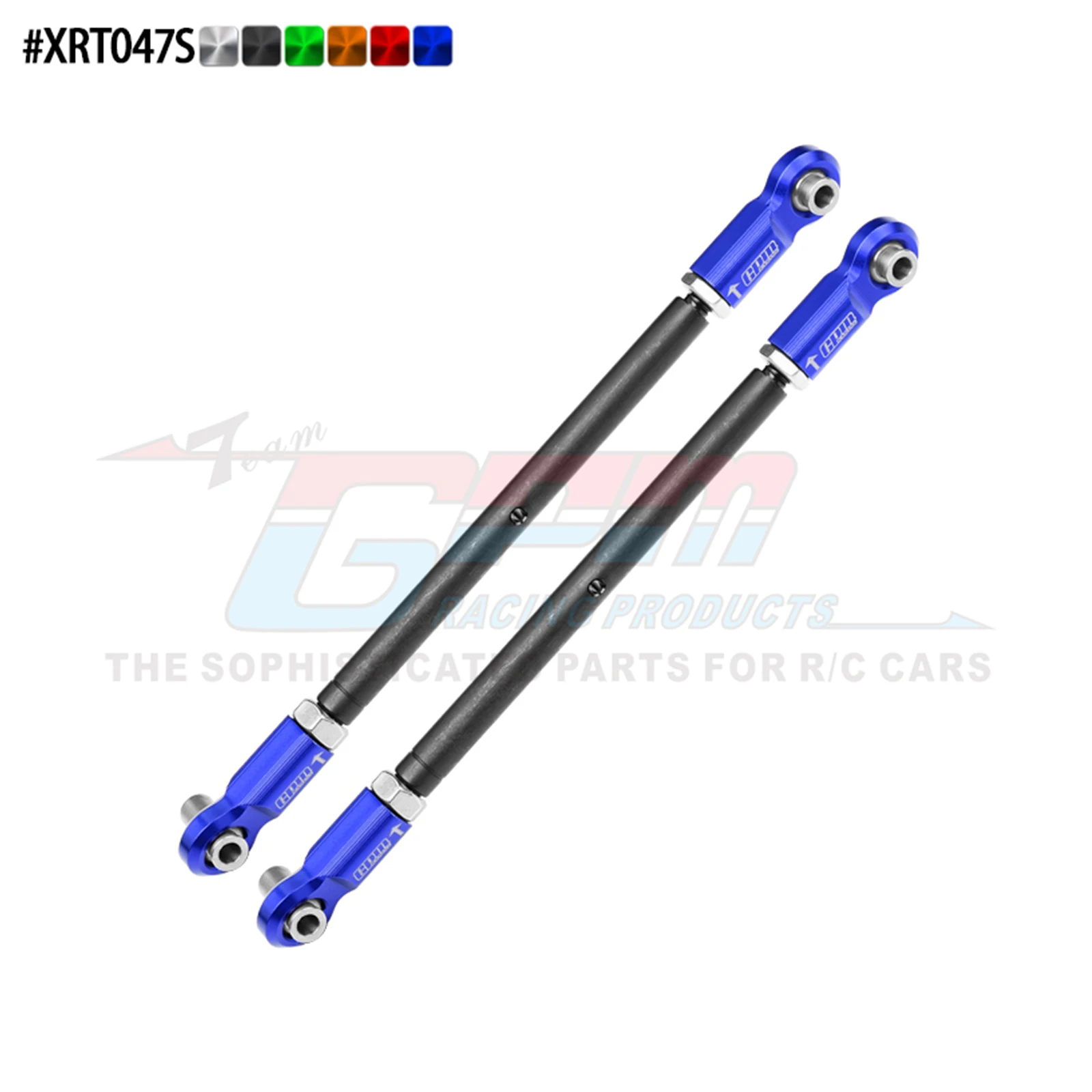 GPM 4140 CS adj Steering Rod &7075 Alloy Ends TRAXXAS XRT X-Maxx Wide kit #7895