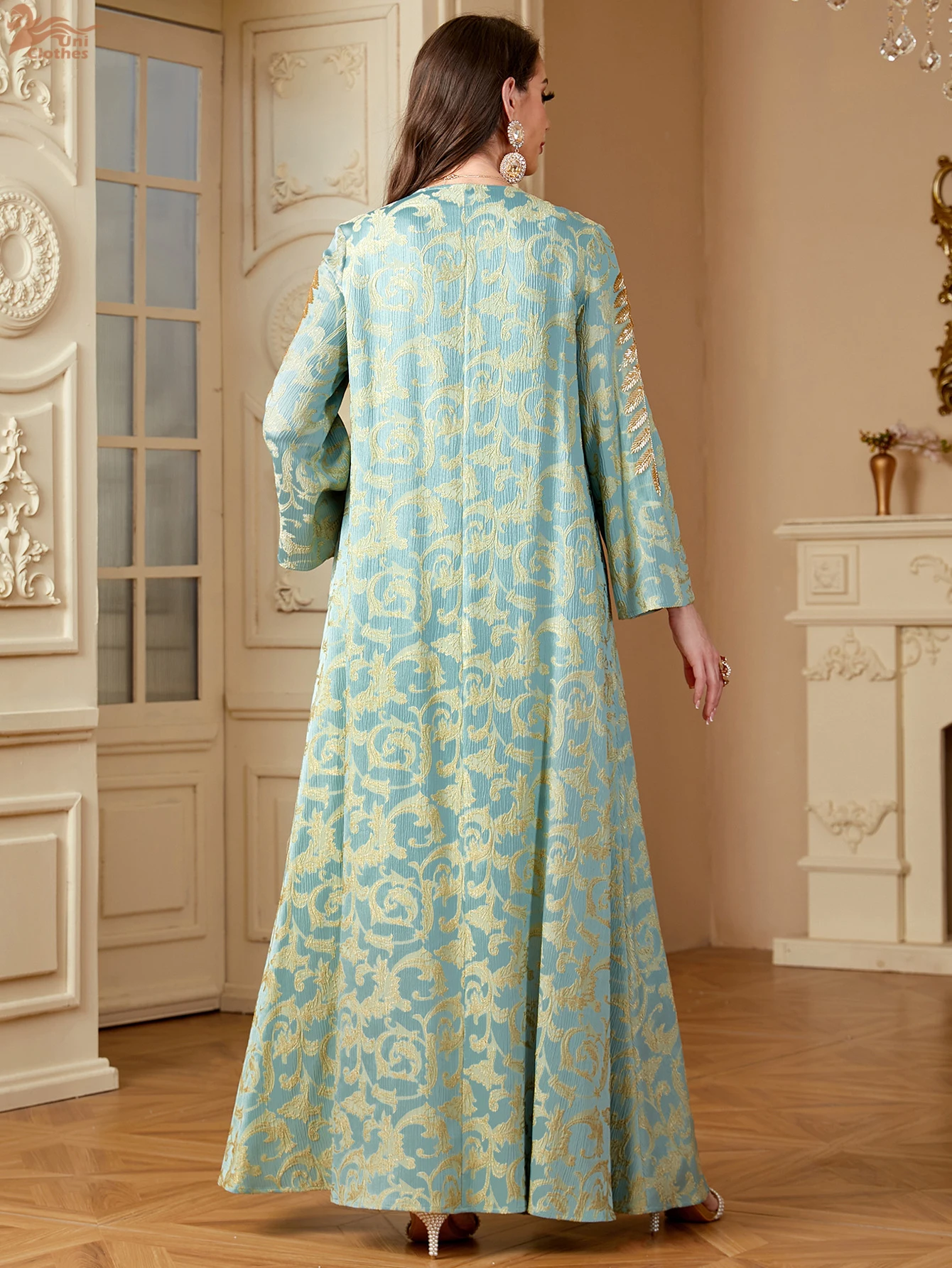 Vestido bordado para mulheres muçulmanas, Ramadan Abaya, Marrocos, Robe do Partido Árabe, Dubai Abayas, Kaftan, Vestido Islã, Vestidos Jalabiya,