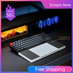 Magic Keyboard PolssteunMagic Trackpad Polssteun Pad Aangepaste Walnoot Massief Houten Dienblad Palmsteun 2-in-1 Toetsenbord Palmstandaard