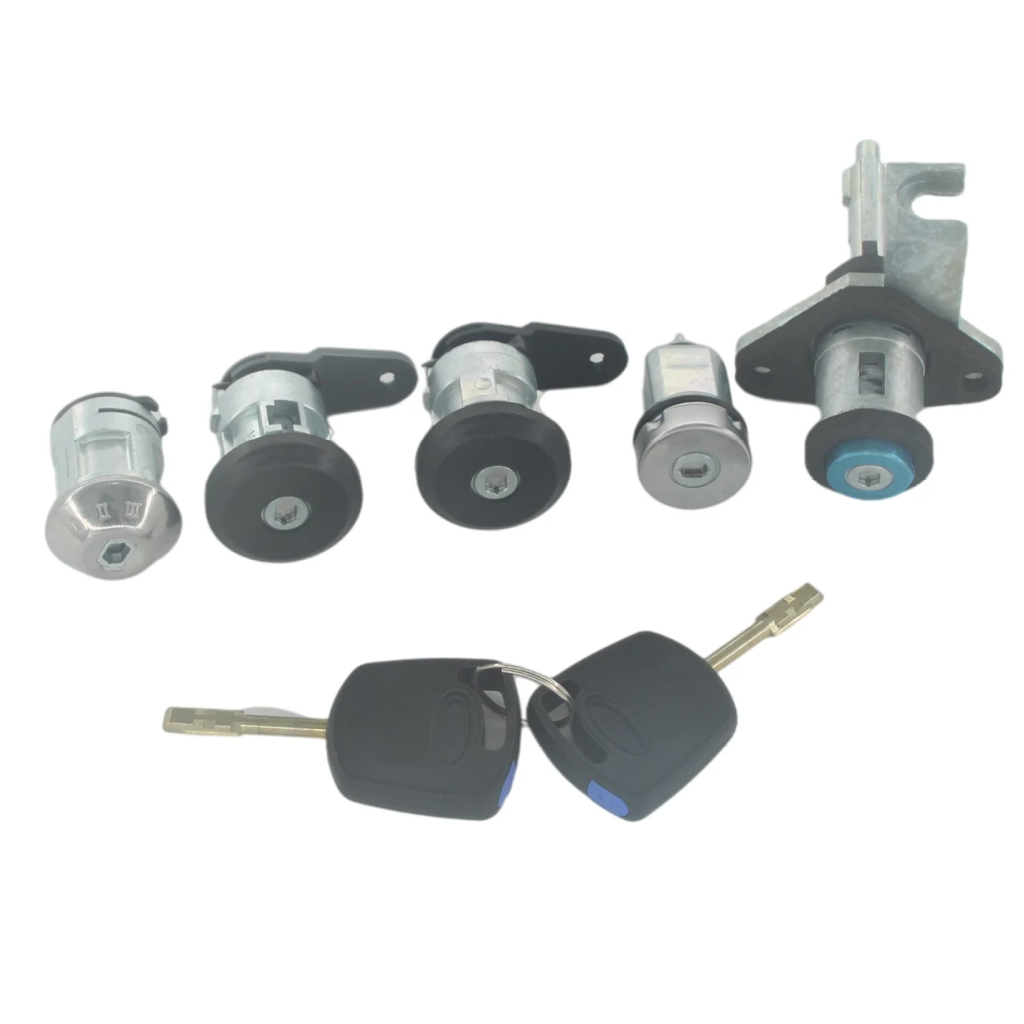 AL177 97KG-B22050-BE 96FG122050AG Voor Ford Ka 1997-2007 Compleet Lock Set Kofferbak Terug Cilinderslot Met 2 Sleutels