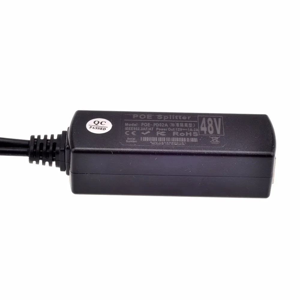 POE Switch IEEE802.3af 48V مدخل 12V مخرج 15.4W POE Splitter 100meters POE كاميرا nvr بدون محول الطاقة #6