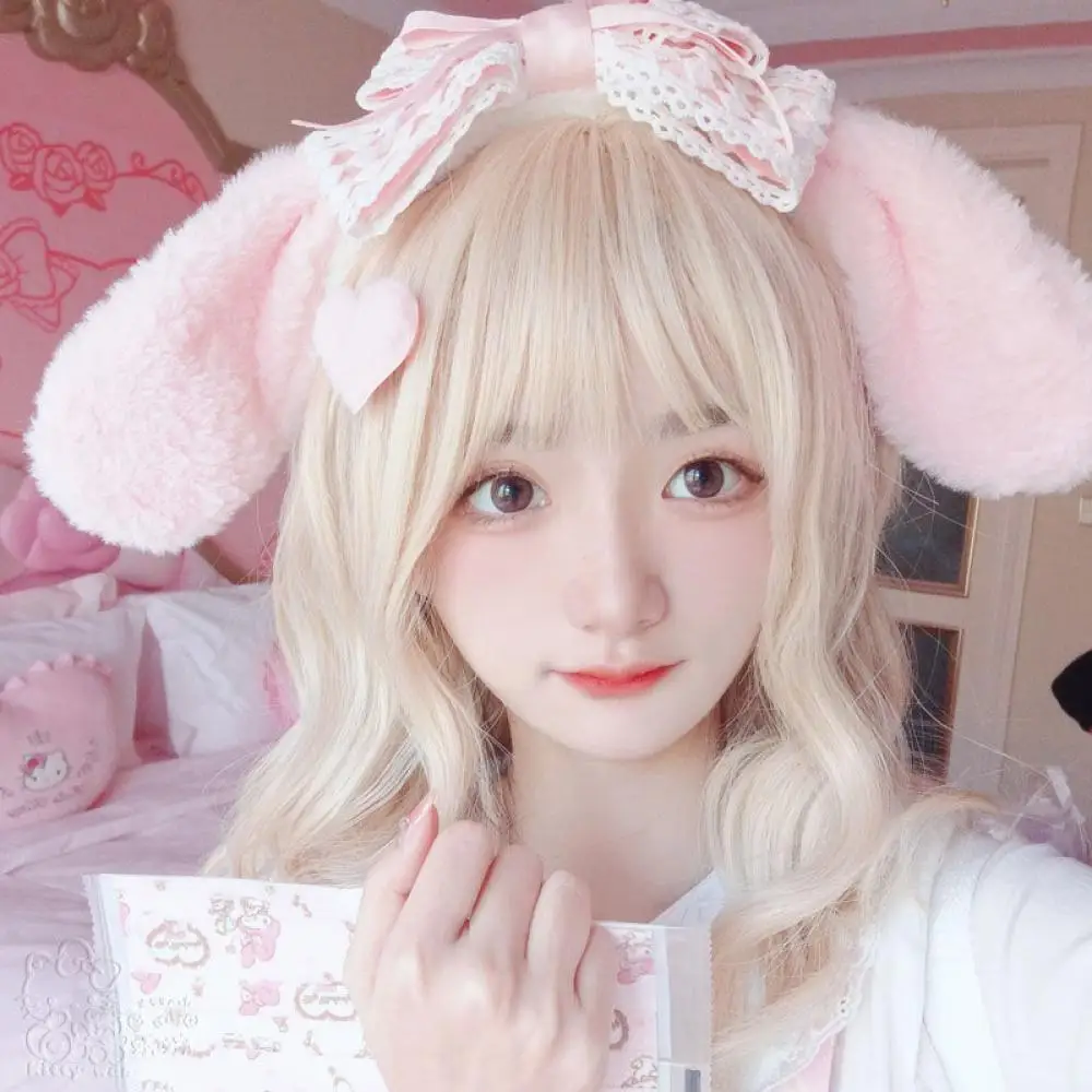 Kawaii Kuromi My Melody Pluche Haarband Leuke Sanrioed Anime Breng Masker Wassen Gezicht Make Up Haaraccessoires Jk Meisjes Mode