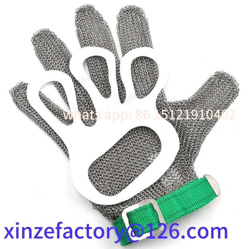 Be suitable for Stainless Steel Ring Mesh Gloves Anti Cut Knife Resistant Chain Mail Hand Protection Kitchen Butcher Glovecustom