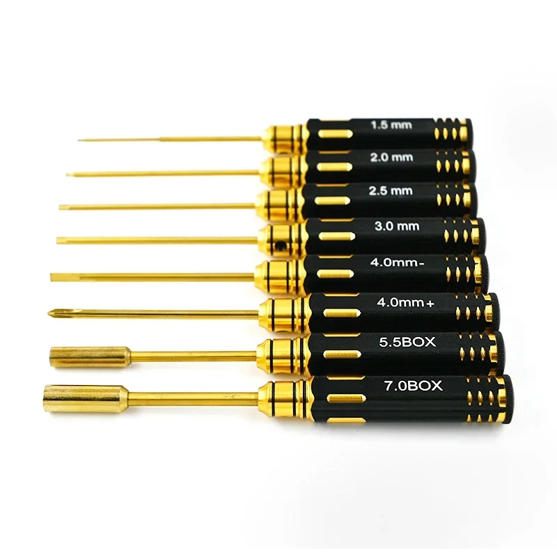 

RC Hex Driver Set 8pcs 1.5 2.0 2.5 3mm Hex Allen Screwdriver RC Repair Tools Kit Nut Phillips Wrench for RC Helicopter Car