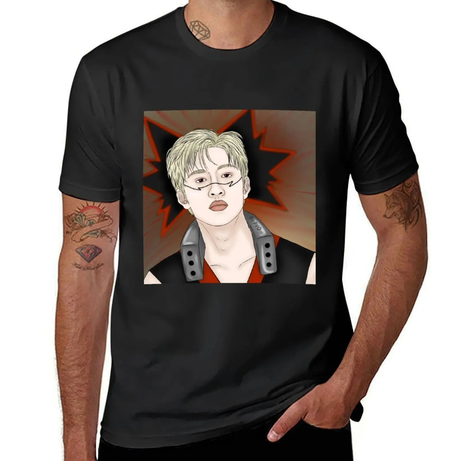 Bangchan T-Shirt oversized customs design your own shirts graphic tees plain men workout shirt