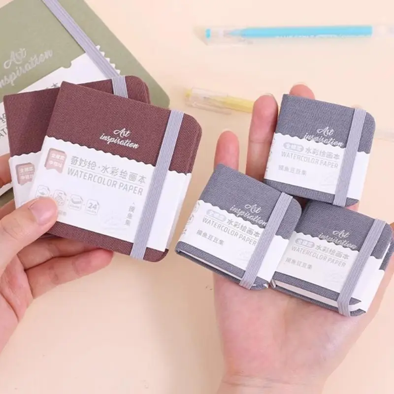 D08B 여행 수채화 저널 24매 면지 하드커버 수채화 스케치북