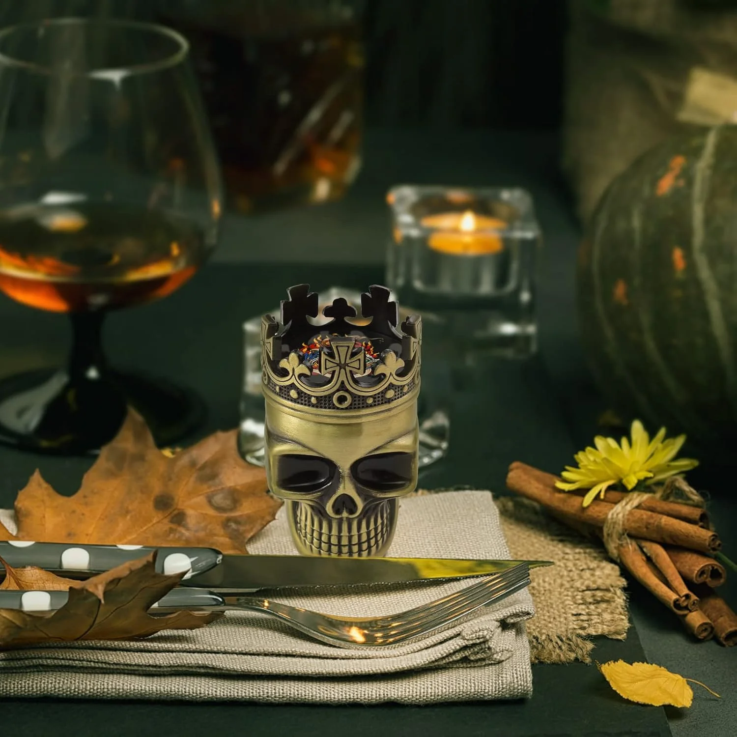 Penggiling Tengkorak, Hadiah Penggiling Bumbu, 1,7 Inci