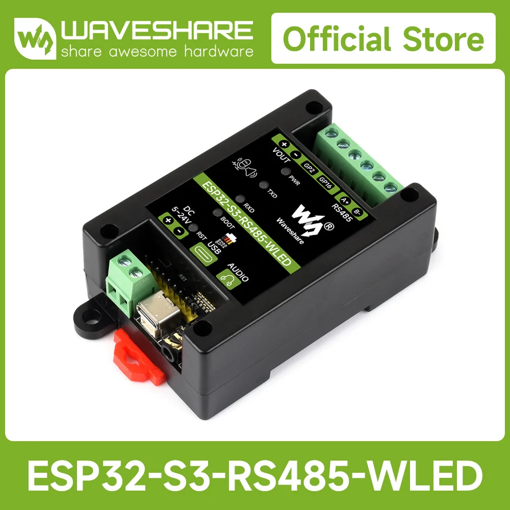 waveshare-esp32-s3-rs485開発ボード、lx7-240mhzデュアルコアプロセッサー搭載、wledストリップ制御対応、wi-fi-bluetooth-5対応。