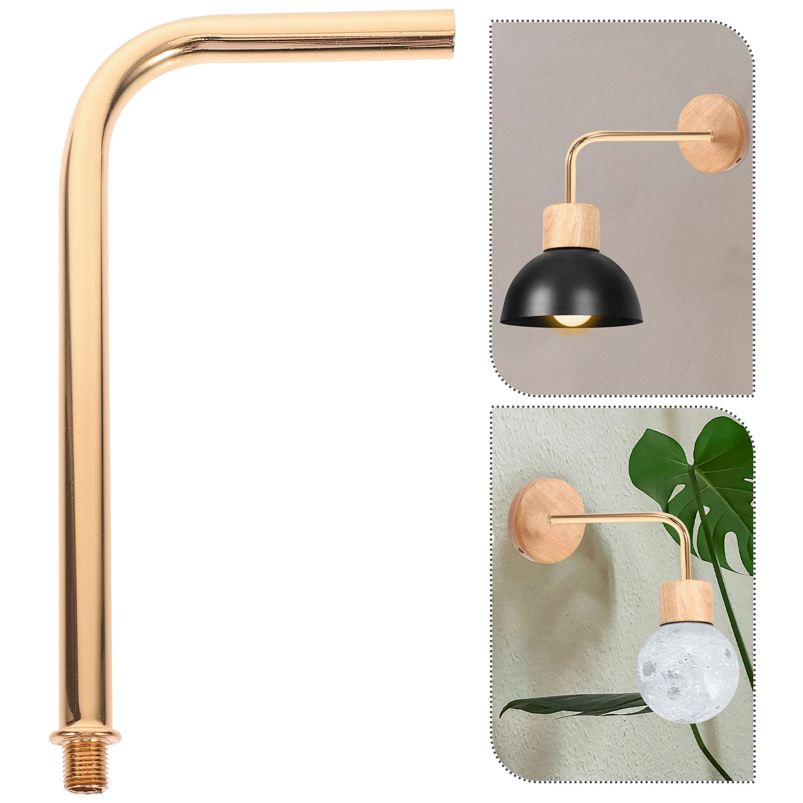

Durable Iron Curved Pipe Lamp Stem Replacement For Diy Wall Lamps Pendant Lighting Extension Rods Metal Lamp Accessories Bent
