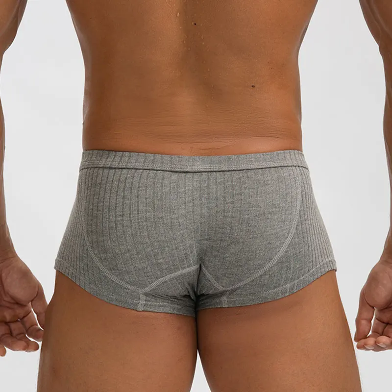 Man Mid-rise Panties Soft Comfortable Men\'s Underwear Breathable Male Boxer Shorts U Bulge Pouch Sexy Underpants Calzoncillos