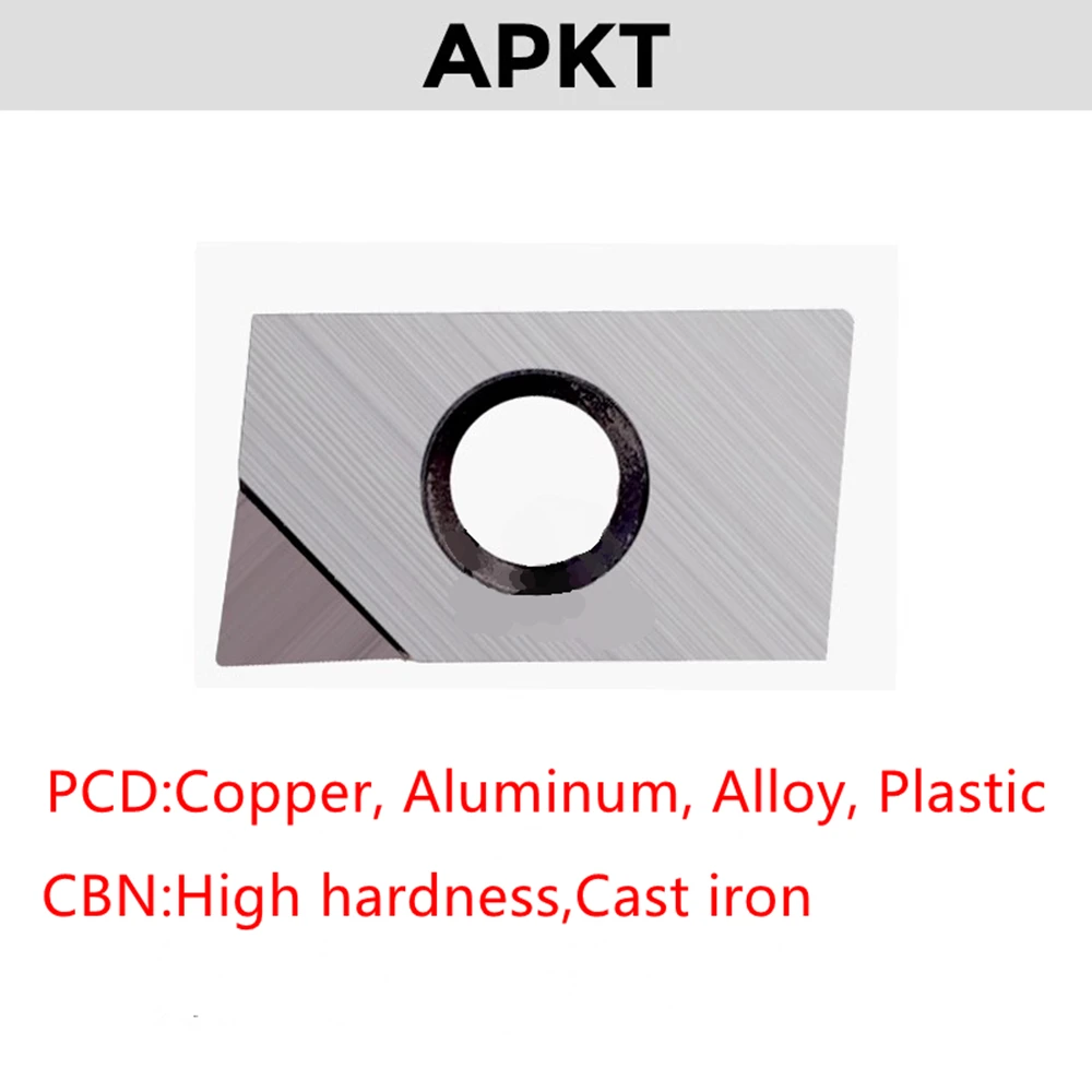 1Pc/Lot CBN Boron Nitride/PCD Diamond Blade APKT1135/160402/160404/160408 APKT PDER