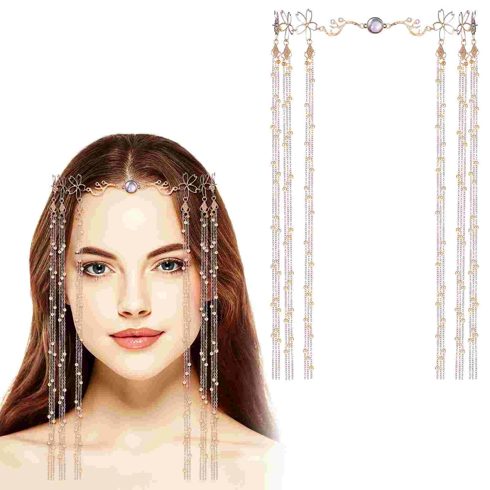 

Ancient Style Hanfu Accessories Head Jewelry Hair Girls Women Headpieces Headgear Women's