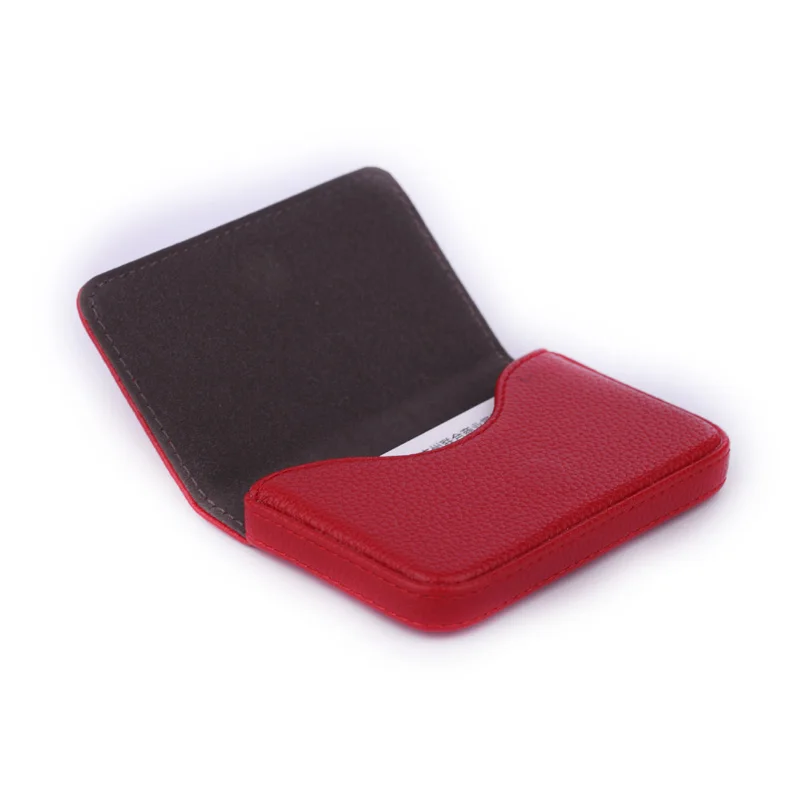 Tarjetero de piel sintética para hombre y mujer, funda delgada para tarjetas de crédito bancarias, varios compartimentos, Color caramelo, 1 unidad