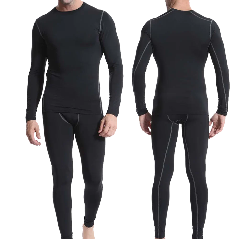 Ensembles de sous-vêtements de sport de fitness à séchage rapide, t-shirt de compression, t-shirt à manches longues, collants, leggings, piste de sport trempée