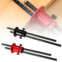 Double Head Wheel Marking Gauge Aluminum Parallel Line Drawing Tool Woodworking Marking Scriber Ruler With Metric And Inch Scale