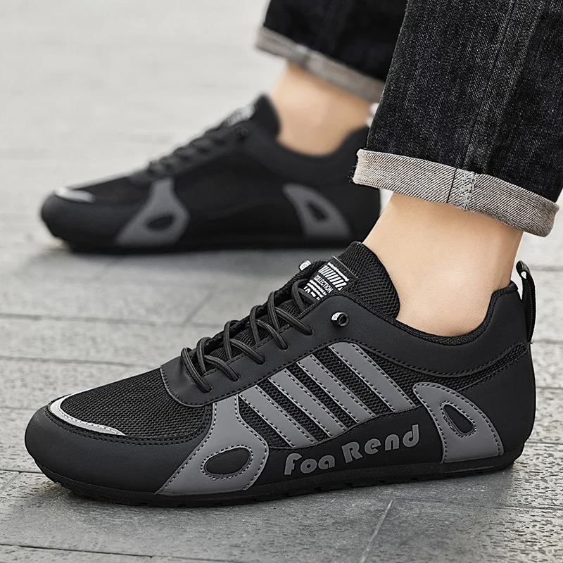 

Осенние повседневные кроссовки для бега, мужские кроссовки, повседневная кожаная обувь для мужчин, прогулочная дорожная кожаная удобная мягкая дышащая подошва