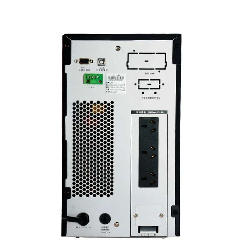 3kva 3000w UPS عبر الإنترنت 3kw شاشة Lcd منزلية 110vac 220vac عالية التردد على الإنترنت للبطارية الخارجية #3
