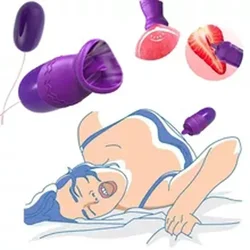 Sesso combinazione lingua leccare vibratore punto G massaggio vaginale stimolatore clitorideo giocattoli del sesso prodotti erotici uovo vibrante USB