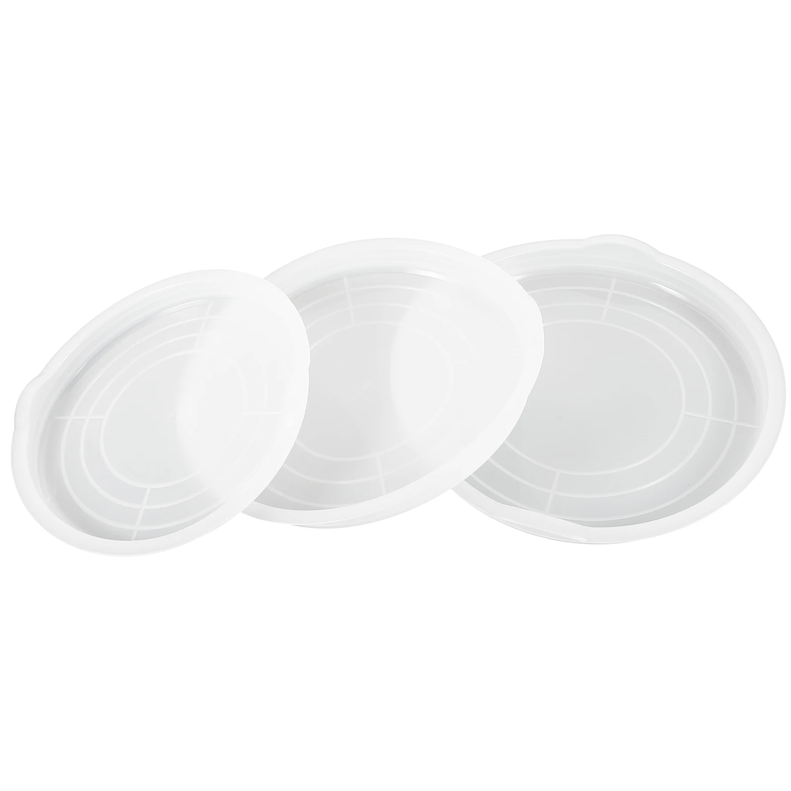 

3 Pcs Dust Cover Anti-overflow Lid Hand Mixer Bowl Storage Practical Pot Mixing Plastic Baking