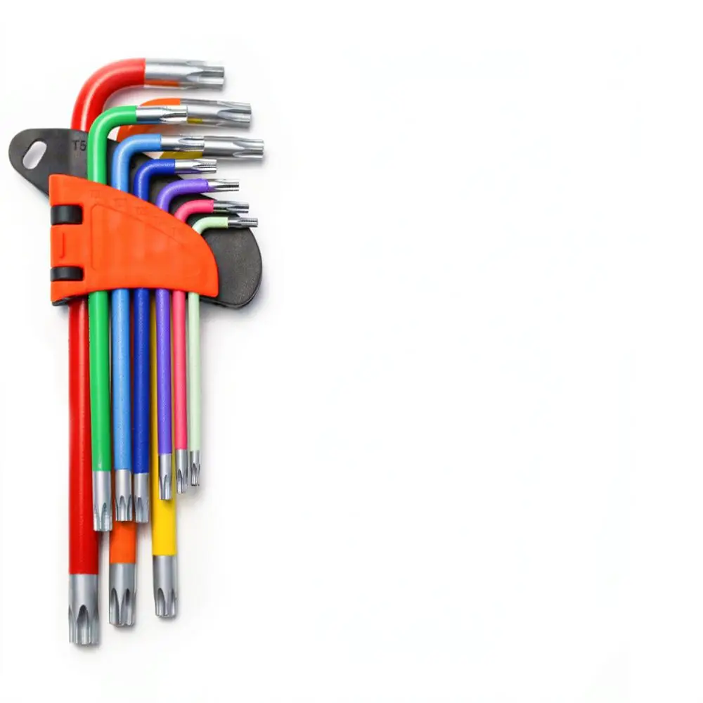 Heavy Duty Ball End Hex Wrench Set Colored Allen Key Kit Professional Hand Tools For Bicycle Mechanic Maintenance