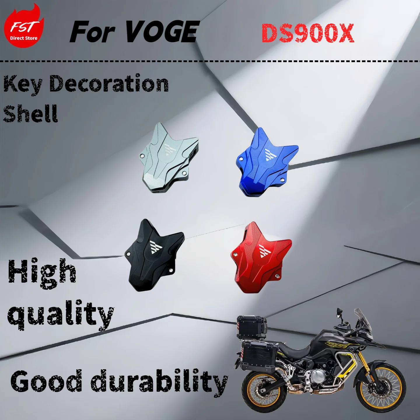 

For VOGE DS900X modified aluminum alloy key shell key head protective shell accessories motorcycle modified accessories