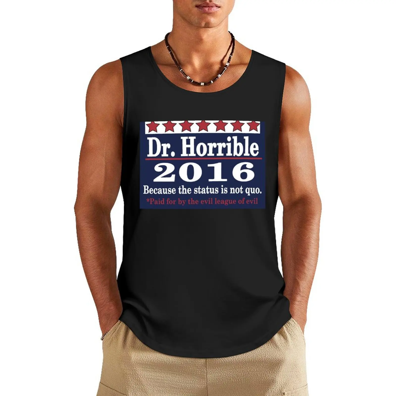 

vote Dr. Horrible 2016 Tank Top gym t-shirts Bodybuilding clothing man male top summer clothes men 2025