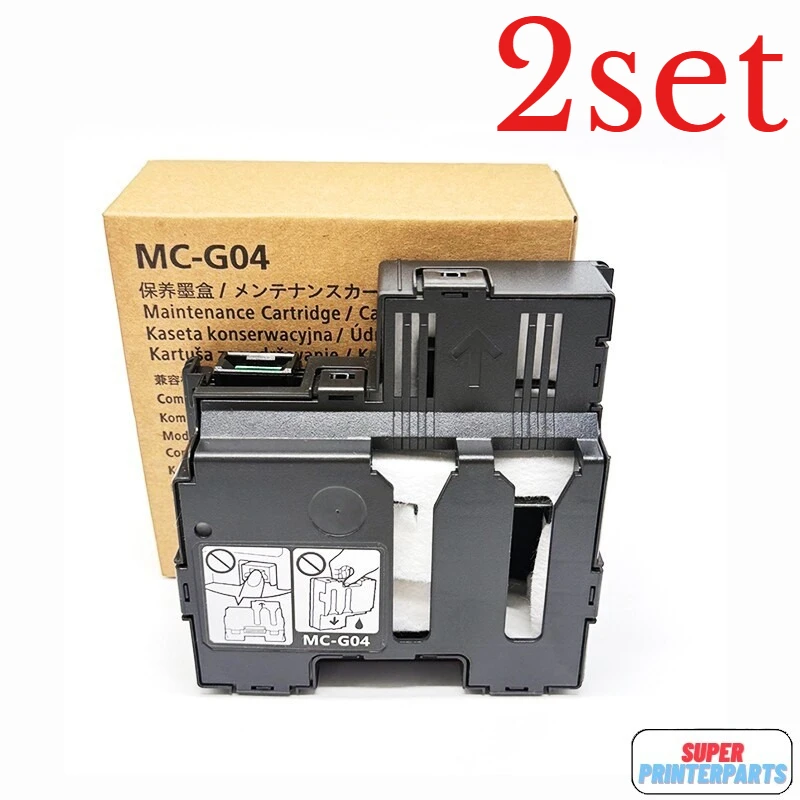 2set MC-G04 Maintenance ink Cartridge For Canon G3770 G3870 G3871 G3872 G3970 G3971 G3972 G4470 G4570 G4670 G4770 G4870 Printer