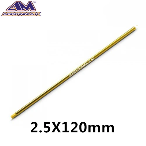 Original AM-411115/20/25/30 Titanium hardene ALLEN WRENCH 1.5 2.0 2.5 3.0 TIP ONLY 120MM Hexagon screwdriver head rc tool parts
