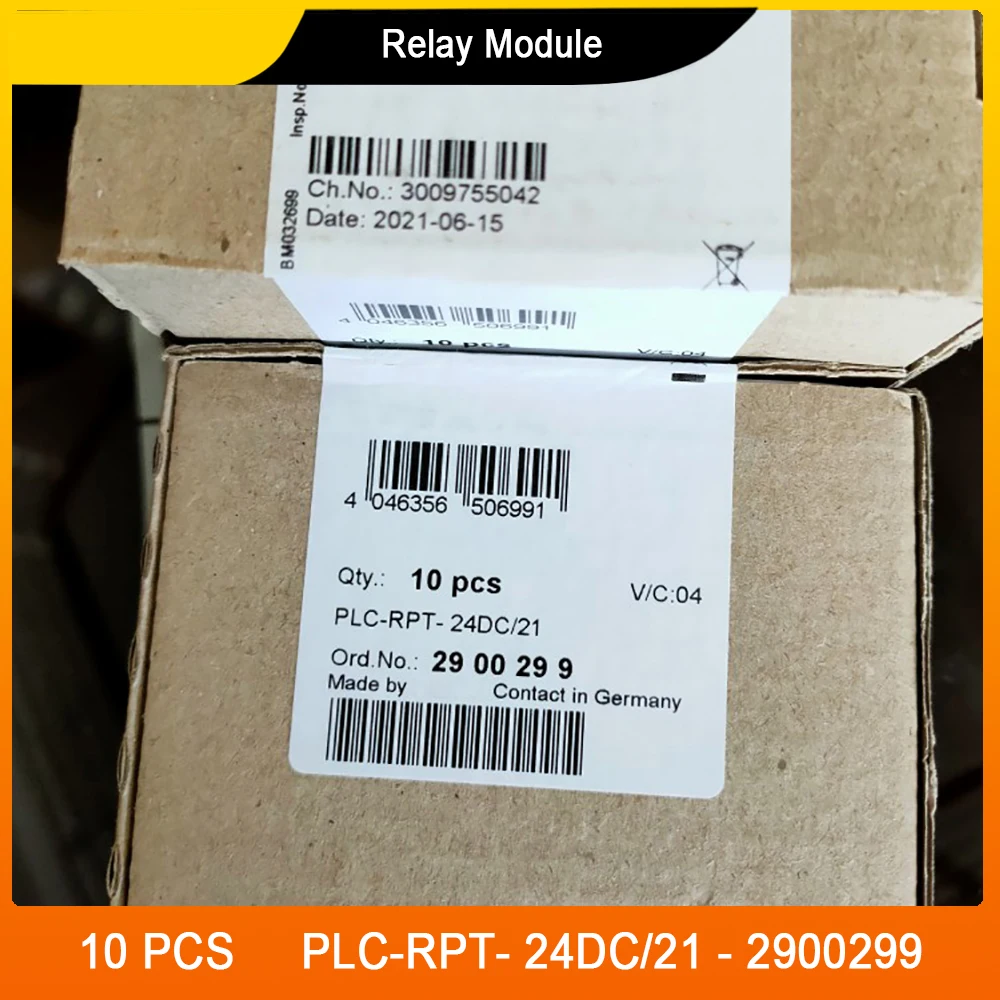 10 PCS New PLC-RPT- 24DC/21 - 2900299 Relay Module