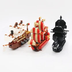 Medieval Military Viking Ship Building Blocks Black Pearl Pirates Royal Navy Warship MOC Ship in a Bottle Bricks Kids Gifts