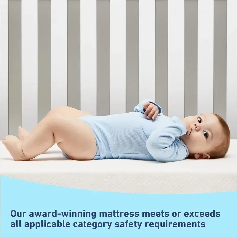 Graco Premium Crib & Toddler Mattress - GREENGUARD & CertiPUR-US Certified, Machine Washable Cover, Waterproof Sleep Surface