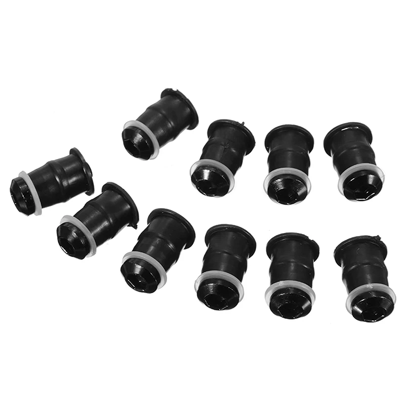 10PCS M5x16mm Motorcycle Windscreen Windshield Bolts Screws Nut Fastener For Honda Suzuki Yamaha Kawasaki