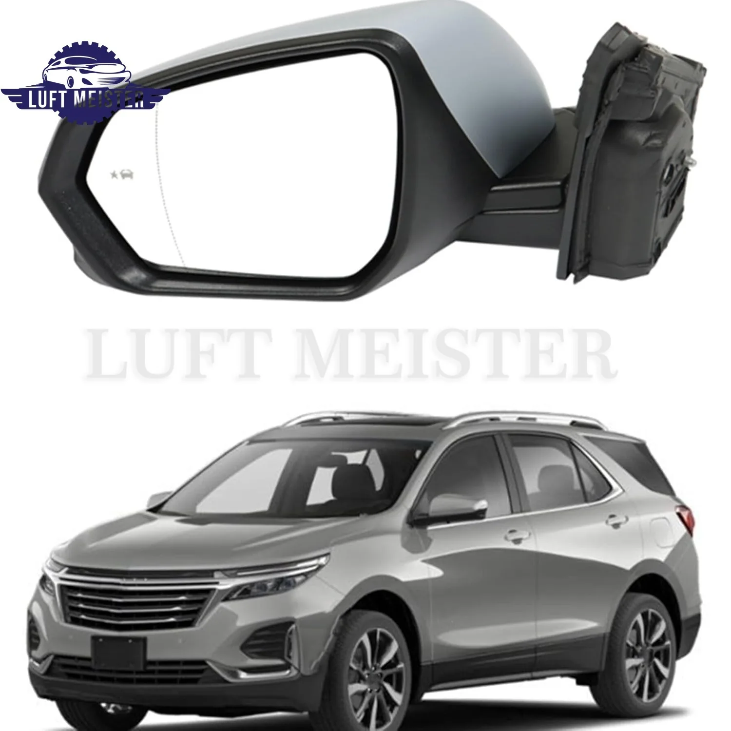 1pcs Left/RightElectric Driver Mirror for 2018-2022 Equinox PTM-8 Pin GM1320594 GM1321594 w/ Signal light/Heating/Blind Spot