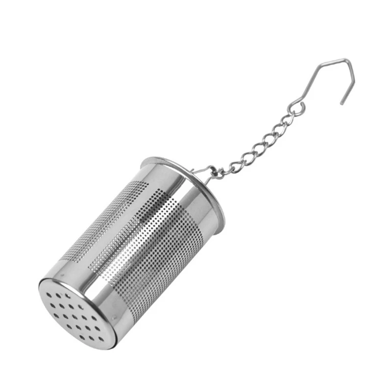 367A Tea Infuser Strainer Stainless Steel Cylindrical Loose Leaf Filter Multi Purpose Kitchen Household Tool