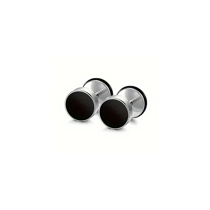 Men's Hypoallergenic Zirconia Stud Earrings, Gift Set