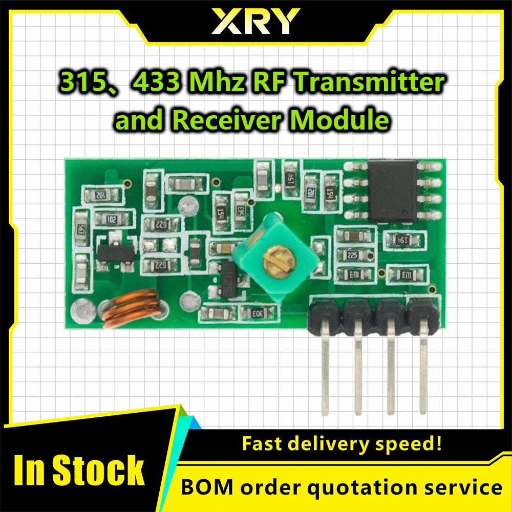 433 Mhz RF Transmitter and Receiver Module Link Kit for ARM/MCU WL DIY 315MHZ/433MHZ Wireless Remote Control for arduino Diy Kit image 4