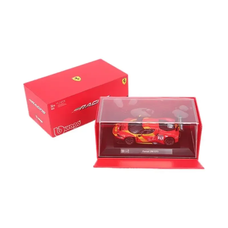 1:43 Bburago Ferrari 296 GT3 2023 Ferrari 499p LMH Car Model 2023 24H LE MANS CHAMPION Alloy Car Die-cast Sports Cars Racing Toy